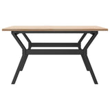 Coffee Table Y-Frame 80x80x45 cm Solid Wood Pine and Steel 3282707