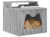 Cat House Grey Sonoma 42.5 x 40 x 53.5 cm Engineered Wood 8000695