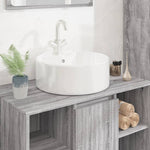 Wash Basin White 40x14.5 cm Ceramic Round 153339