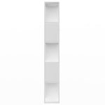 Book Cabinet/Room Divider White 80x24x159 cm Engineered Wood 800099