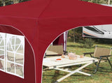 Pop-up Party Tent 290 x 290 x 245 cm Burgundy 42019862