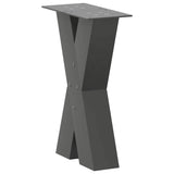 ZNTS Coffee Table Legs X-Shaped 2 pcs Anthracite 38x cm Steel 4012954