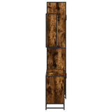 3 Piece Bathroom Furniture Set Smoked Oak Engineered Wood 3301072