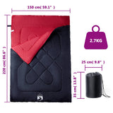Double Sleeping Bag with Pillows for Adults Camping 3-4 Seasons 94450