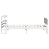 Bed Frame with Headboard without Mattress White 90x200 cm 3306081