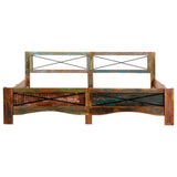 Bed Frame without Mattress Solid Reclaimed Wood 180x200 cm Super King 247668