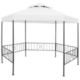Garden Gazebo 323x275x265 cm White 180 g/m 312233
