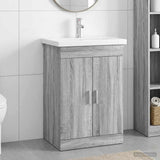 Bathroom Furniture Set Grey Sonoma 61 x 40 x 84.5 cm 3404355