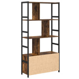 Bookshelf Smoked Oak 80 x 30 x 155.5 cm Engineered Wood 868439