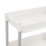 336332 5-Tier Kitchen Trolley White 42x29x128 cm Iron and ABS
