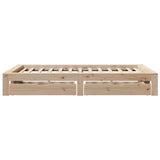Bed Frame without Mattress 120x200 cm Solid Wood Pine 3309002