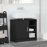 Bathroom Cabinet Black Oak 63 x 29 x 55 cm Engineered wood 869214