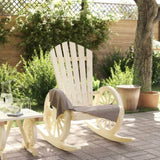 Rocking Adirondack Chair Solid Wood Fir 365093