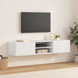 Wooden Cabinet White 150 x 39 x 30 cm Engineered Wood 880231