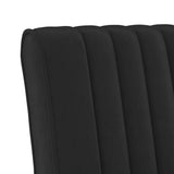 Slipper Chair Black Velvet 352454