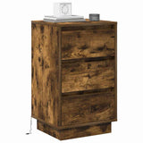 Bedside Cabinet Smoked Oak 39 x 34.5 x 65 cm Engineered wood 869630