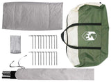 Tipi Tent with Roof Green 18-Person Polyester and Steel 42028619