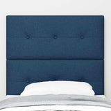 Headboard Height Adjustable with Headboard Blue 90 cm Fabric 3337801