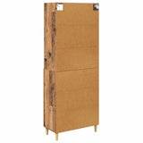 Highboard Old Wood 69.5 x 34 x 180 cm Engineered Wood 3415757