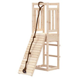 Playhouse with Climbing Wall Solid Wood Pine 3155945