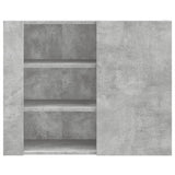 Wall Cabinet Concrete Grey 75x35x60 cm Engineered Wood 848426