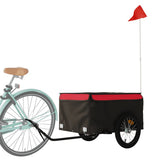 Bike Trailer Black and Red 45 kg Iron 94083