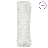 Boat Rope 15 m 2 White Polyester 42029826