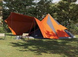 Tipi Tent with Roof Grey and Orange 510 x 690 x 330 cm Taffeta 42000986