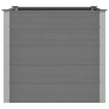Garden Raised Bed WPC 100x100x91 cm Grey 43606