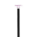 Work Rope Black 8 mm 500 m Polyester 152821