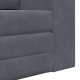 Sofa Bed Dark Grey 148 x 71 x 83 cm Velvet 4106685