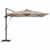Roma Parasol Taupe 286 x 284 x 270 cm Aluminium and Polyester 42003354