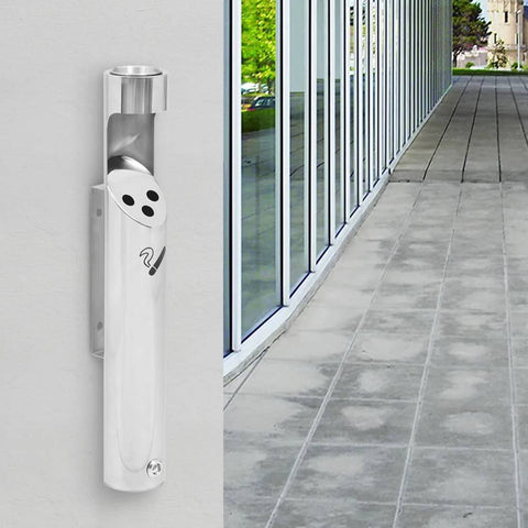Wall Mounted Ashtray Stainless Steel 149570