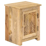Bedside Table Solid Mango Wood 40x30x50 cm 246151