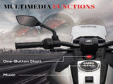 12V Honda Licensed Kids Electric Motorbike w/ Music, Headlights, Early Education Function, for Ages T3398P348417