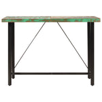 ZNTS Bar Table 150x70x107 cm Solid Wood Reclaimed and Iron 356374