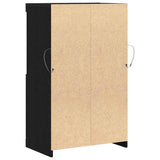 LED Sideboard Black 60 x 37 x 100 cm Engineered Wood 863035