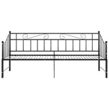 Sofa Bed Frame Black Powder-coated metal Single 324776