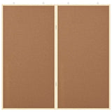 Bulletin Board Folding Brown 100 x 100 x 1.4 cm Solid pine wood 42015931