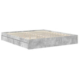 Storage Bed Concrete Grey 180 x 200 cm Engineered Wood 3409527