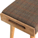 Multi Tweed Tray Style Footstool IN1598