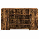 Reception Desk Smoked Oak 180x50x103.5 cm Engineered Wood 3324173