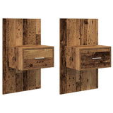 Bedside Cabinet 2 pcs Old Wood 50 x 32.5 x 80cm Engineered Wood 880477