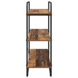 Bookshelf 3-Tier 100 x 35 x 105 cm PB Oak Wood 8007796