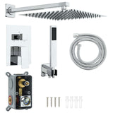 Concealed Shower System Silver Stainless Steel 201 42028988