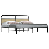 Metal Bed Frame without Mattress Sonoma Oak 183x213 cm 3318644