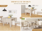 Four-Seater Drop Leaf Dining Table - Wood Effect T3398P344137