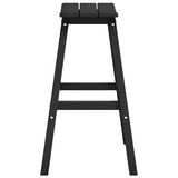 Bar Stool 2 pcs Black 52 x 43 x 73.5 cm HDPE 42006611