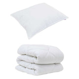 Duvet with Pillow 2 pcs White Microfiber 3376661