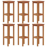 Bar Stools 6 pcs Solid Wood Acacia 3115990